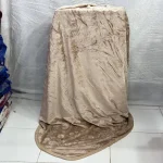 پتو تک نفره و دو نفره ابریشمی تک رنگ طرح دار لب دار - تصویر 7