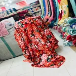 پتو یک‌نفره مخمل گل‌دار ساده | مدل پوپو - تصویر 11