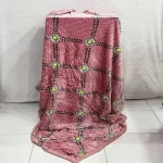 پتو دو نفره مخمل سوزنی طرح دار لب دار - تصویر 6