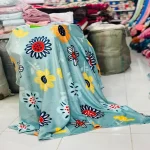 پتو یک‌نفره مخمل گل‌دار ساده | مدل پوپو - تصویر 6